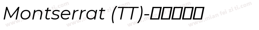 Montserrat (TT)字体转换